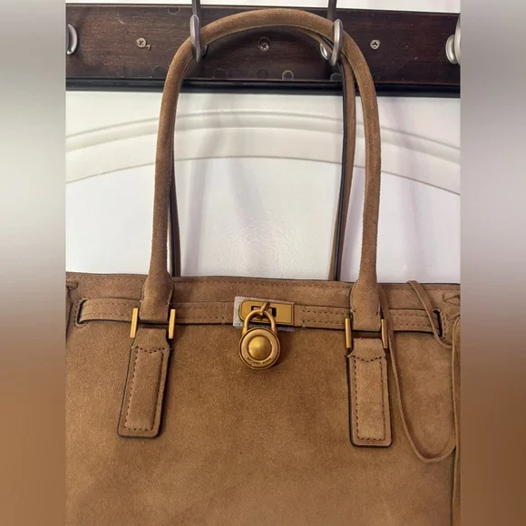 MICHAEL Michael Kors Hamilton Moderne Medium Leather East West Shoulder Tote - Picture 2 of 10